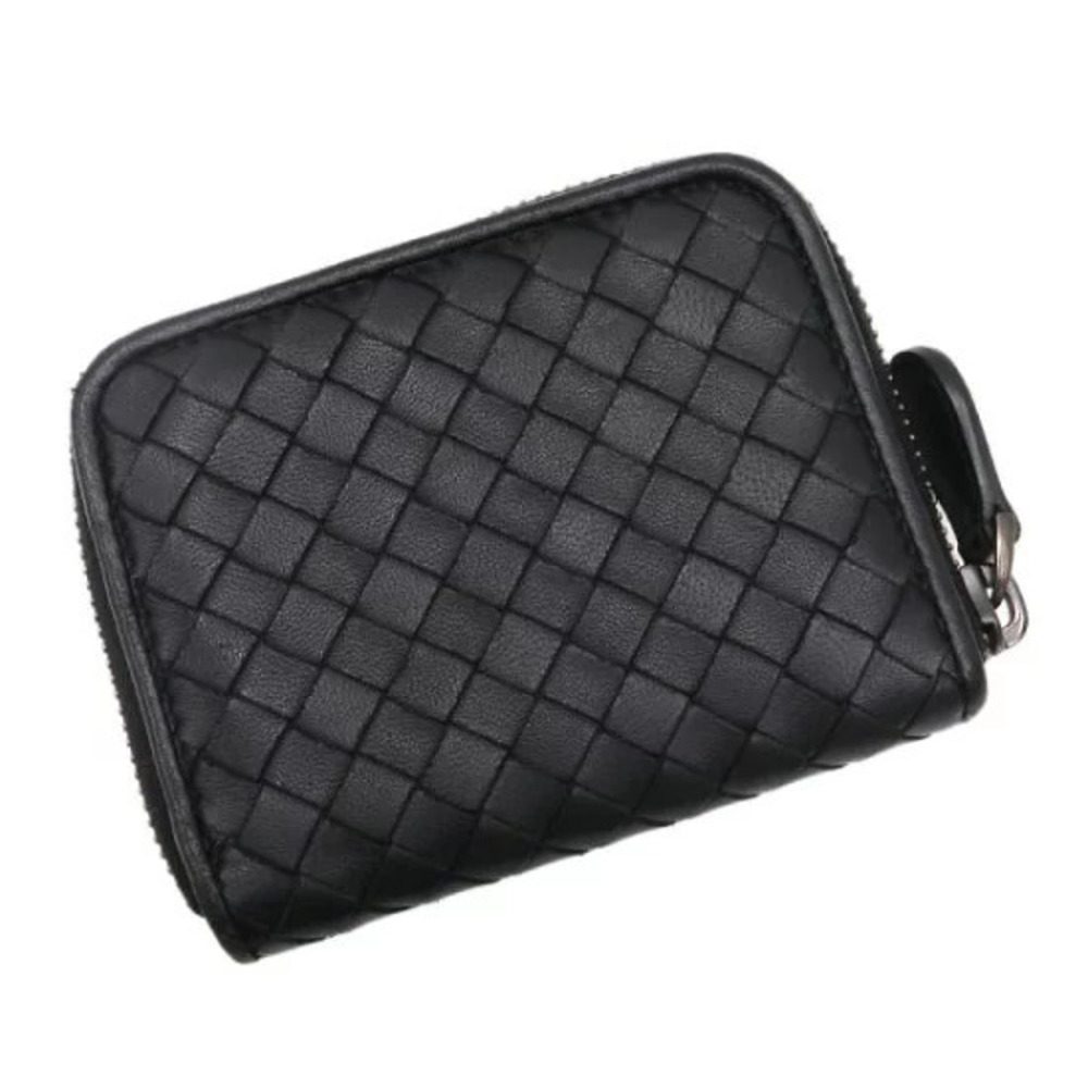 Bottega Veneta Case Intrecciato Coin Black